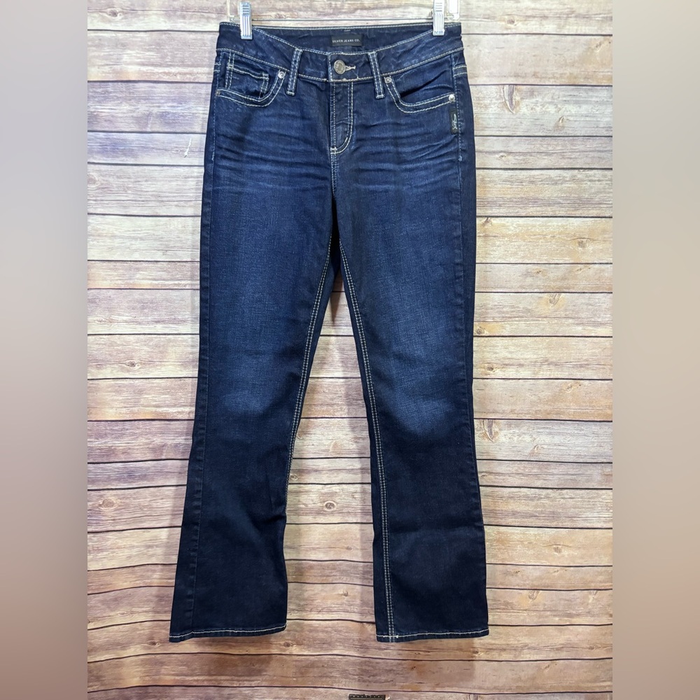 Silver SUKI SLIM BOOT Dark Wash Size 29 EUC